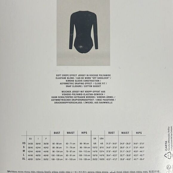 NWT Wolford Gathered Cache-Coeur Body Nude M - Picture 8 of 16